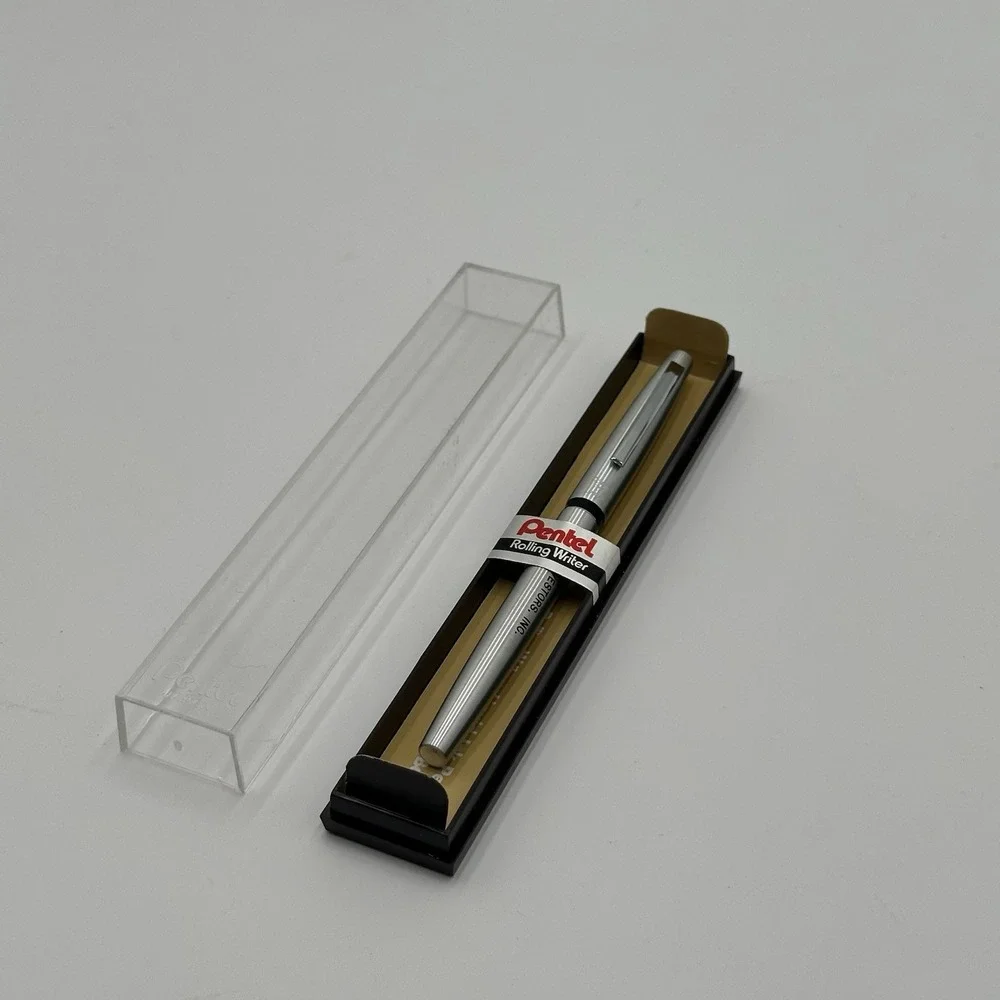 VTG PENTEL R3 Rolling Writer Rollerball Pen Anodized Aluminum Japan 1980's New